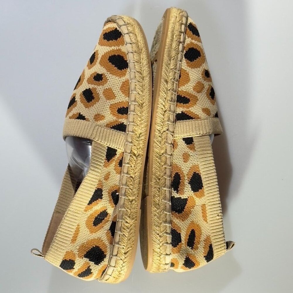 DELTAN Hensley Women's Leopard Print Espadrille Slip-On Shoes Textile Size 9M - Picture 6 of 11